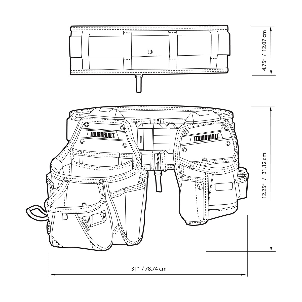 3-Piece Handyman Tool Belt Set P808