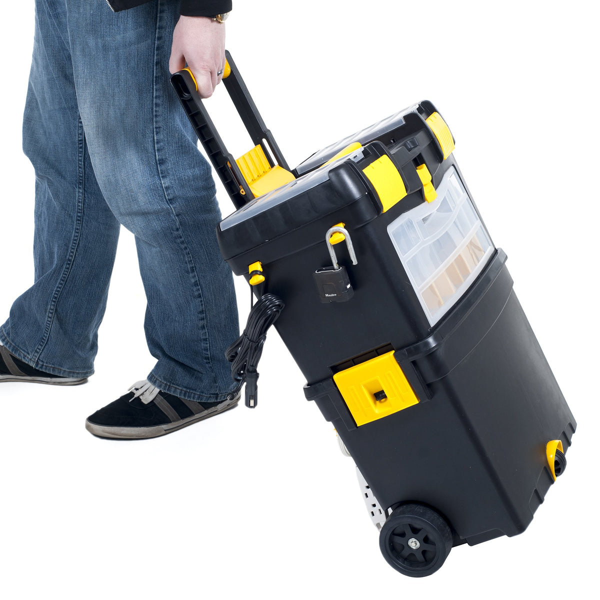 Portable Stackable Toolbox with Wheels and Drawers D7256
