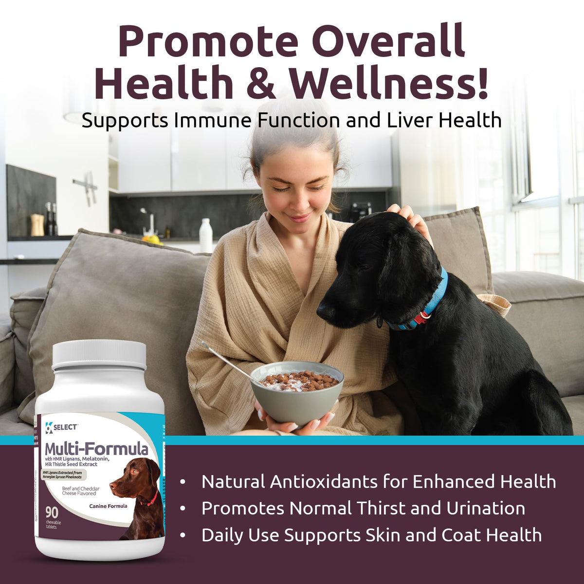 90 Tablets Beef Flavor Dog Multivitamin X2256