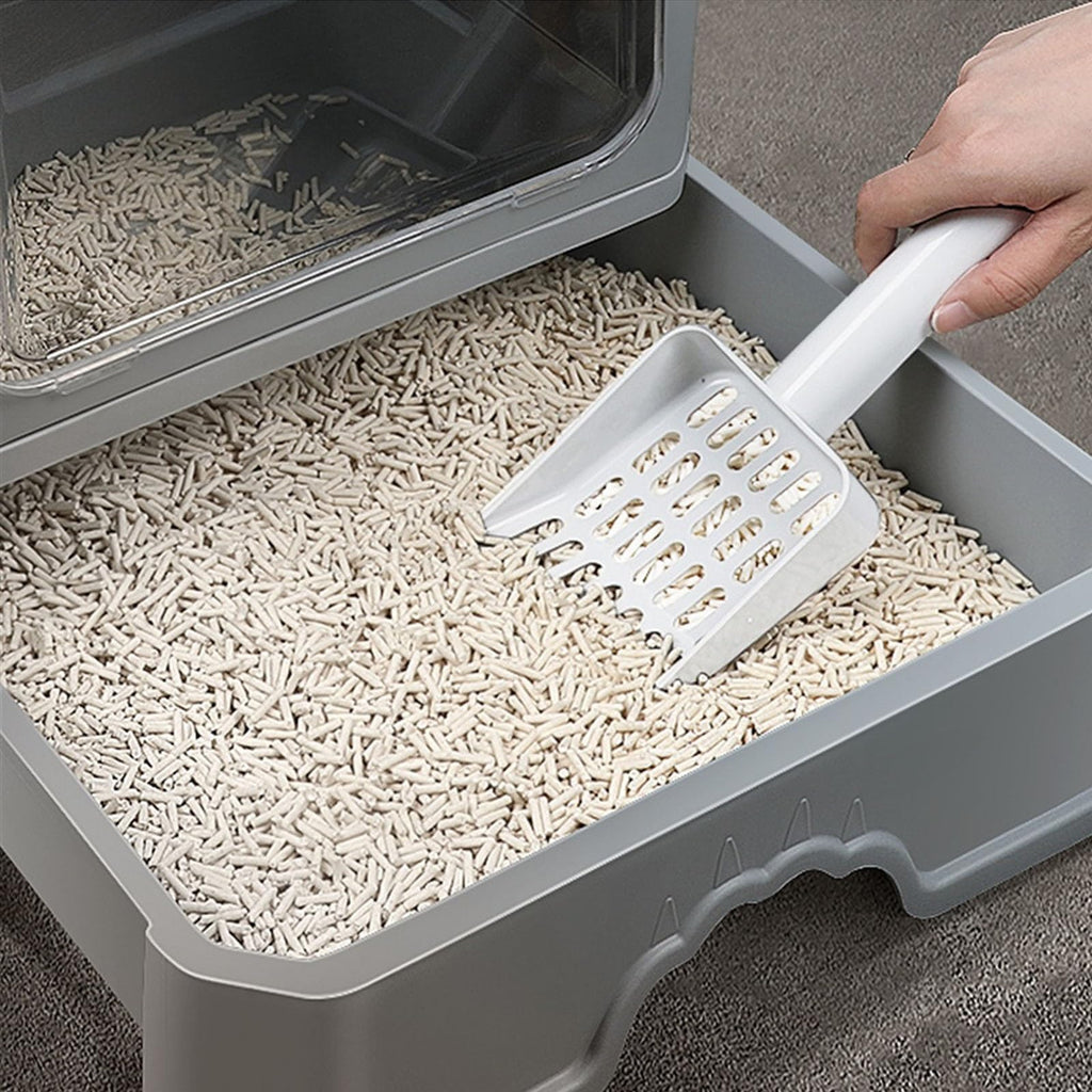 Foldable Enclosed Cat Litter Box with Lid F91953
