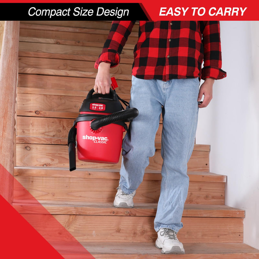 2.5 Gallon 2.0 Peak HP Wet/Dry Vacuum O18251