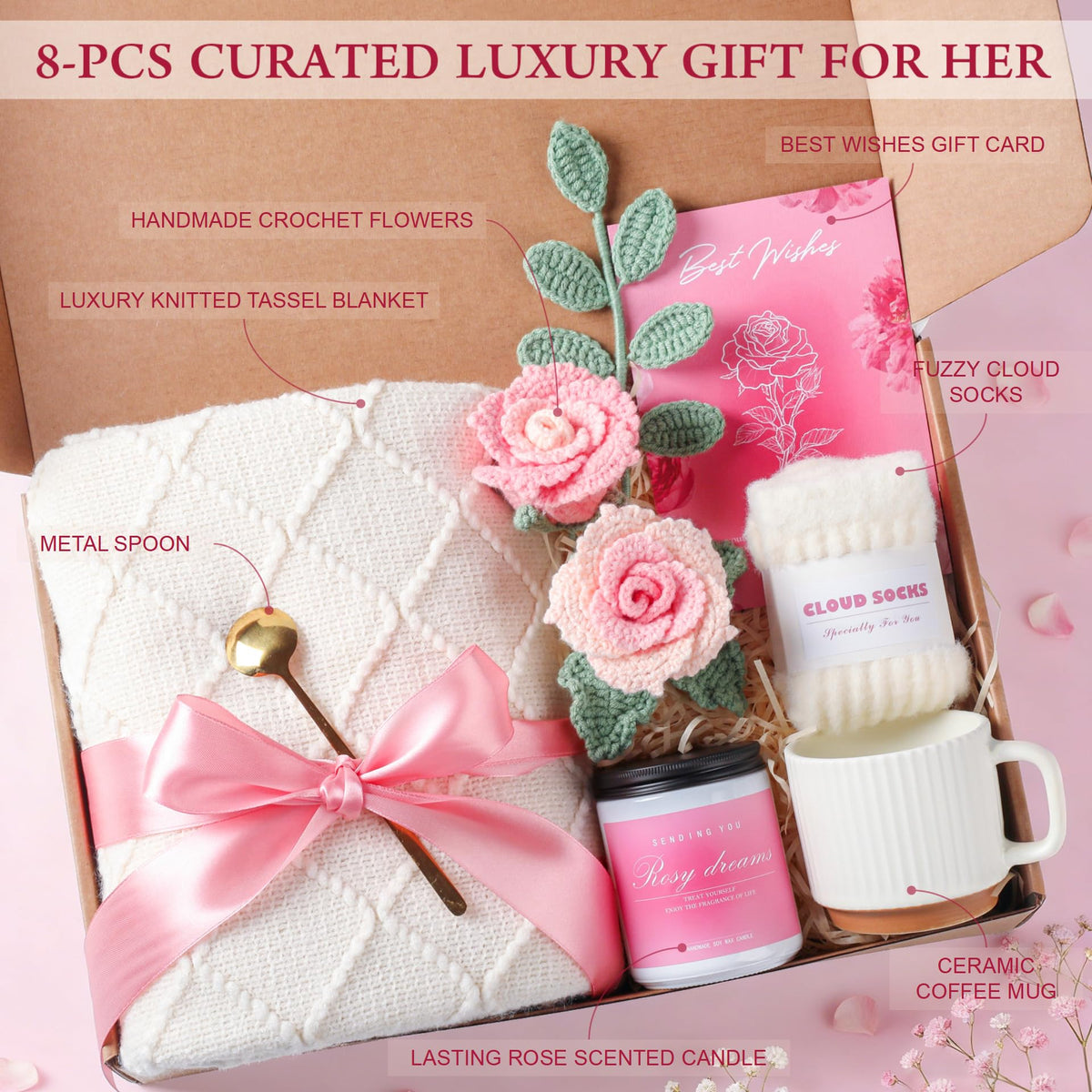 Pink Gift Basket D86441