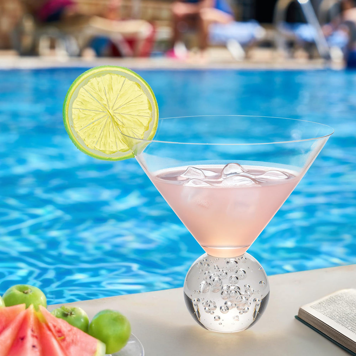 10oz Stemless Martini Glasses Set of 4 V60677