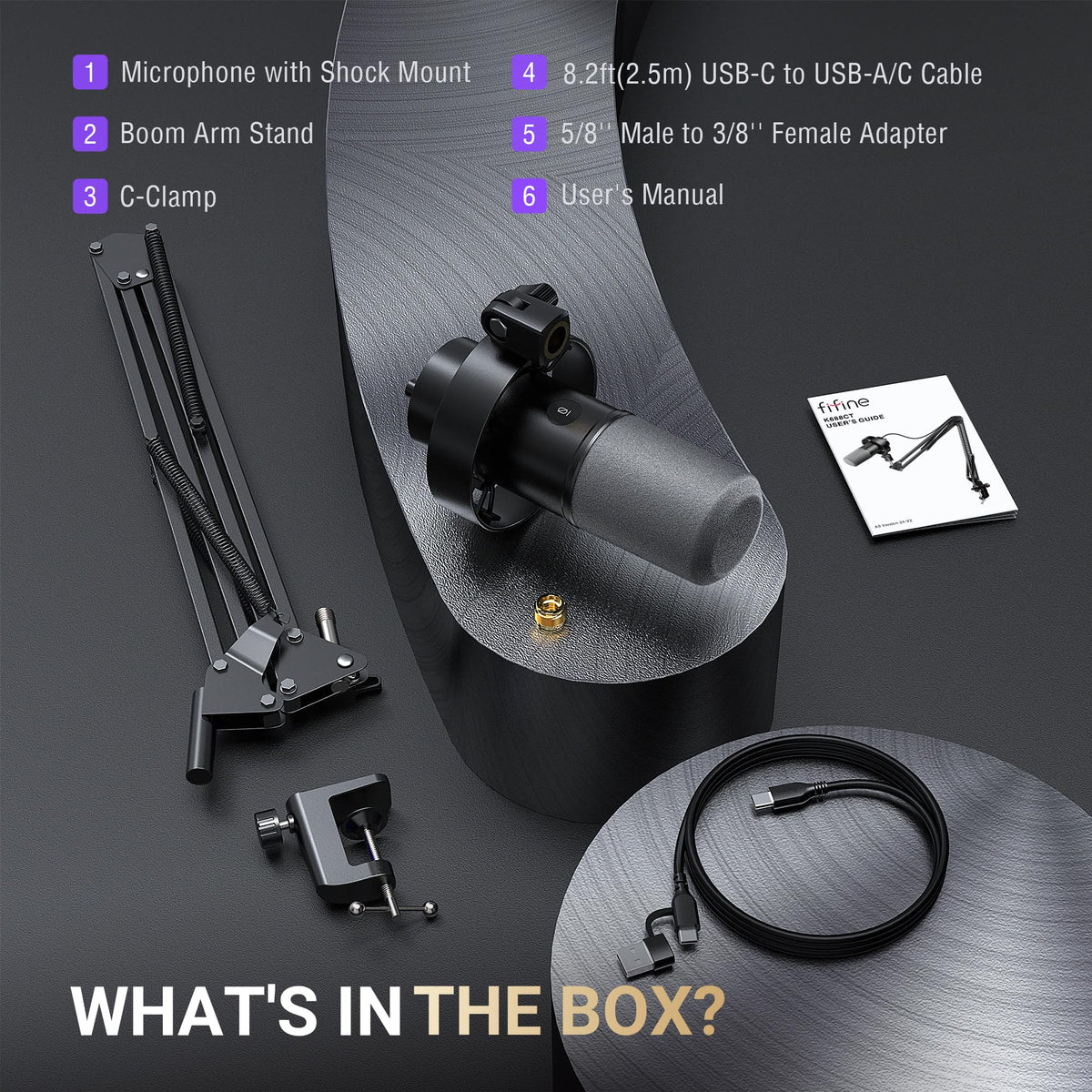 USB/XLR Dynamic Vocal Microphone Kit I448