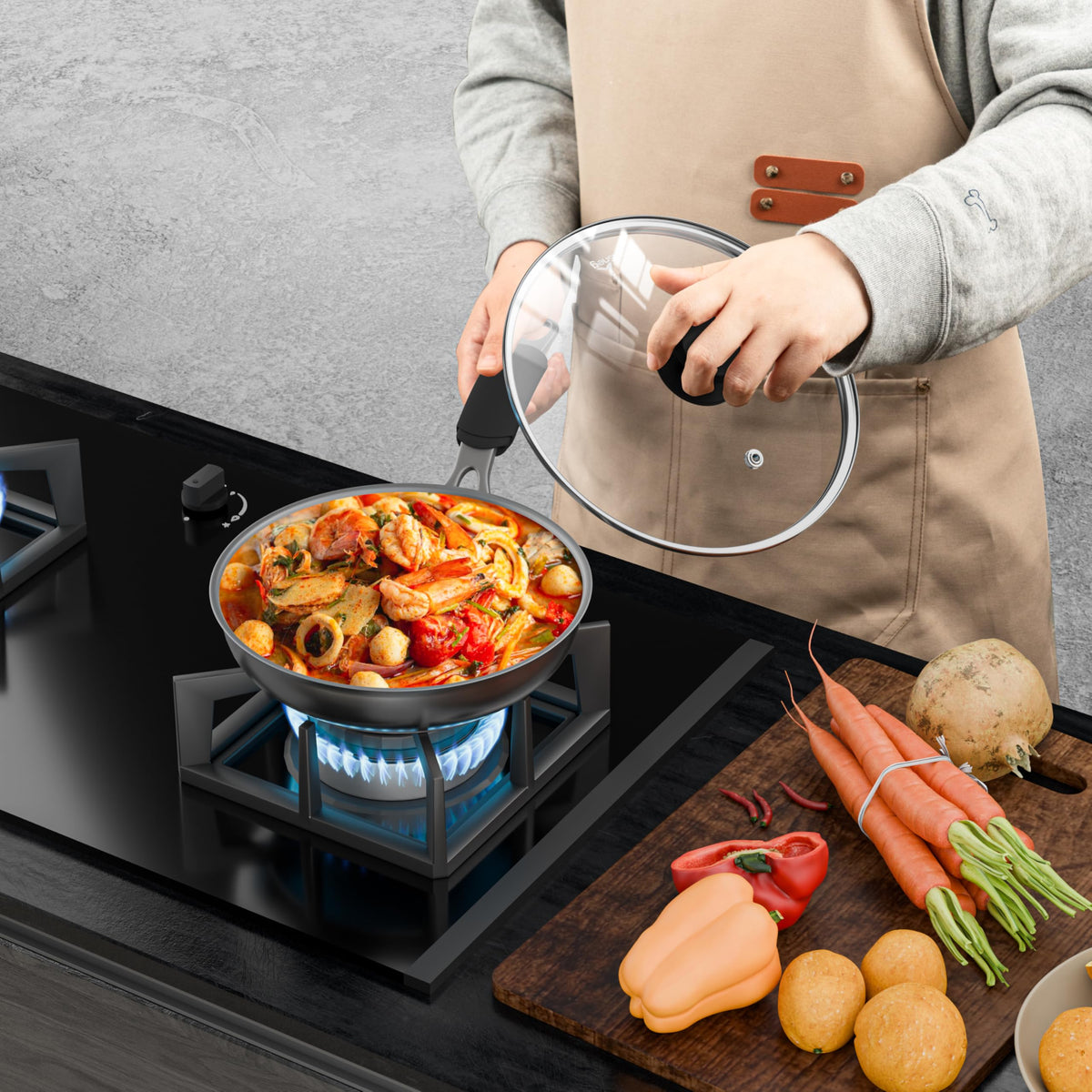 Tempered Glass Pot and Pan Lid 10.5 Inch K3005