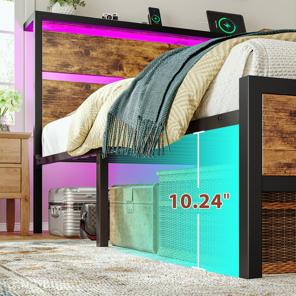Queen Bed Frame with Headboard J7002