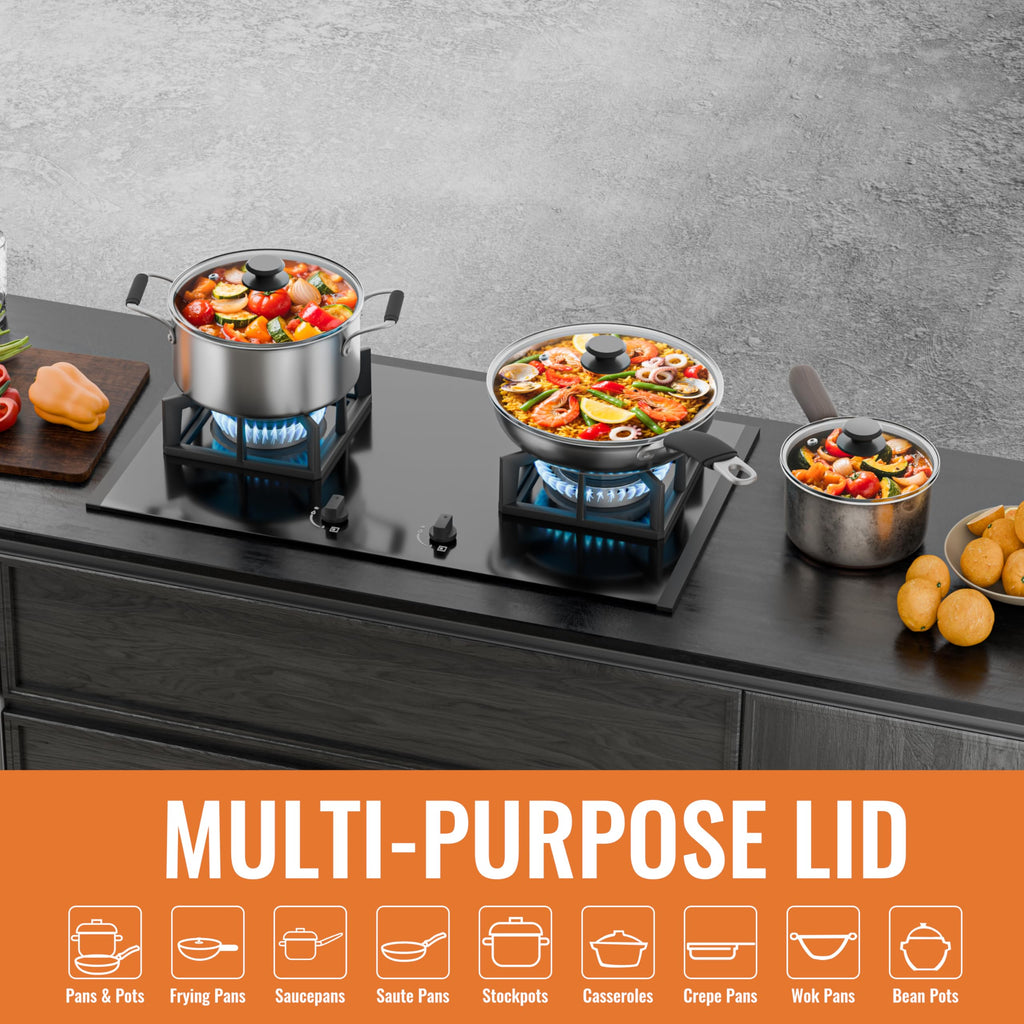 Tempered Glass Pot and Pan Lid 10.5 Inch K3005