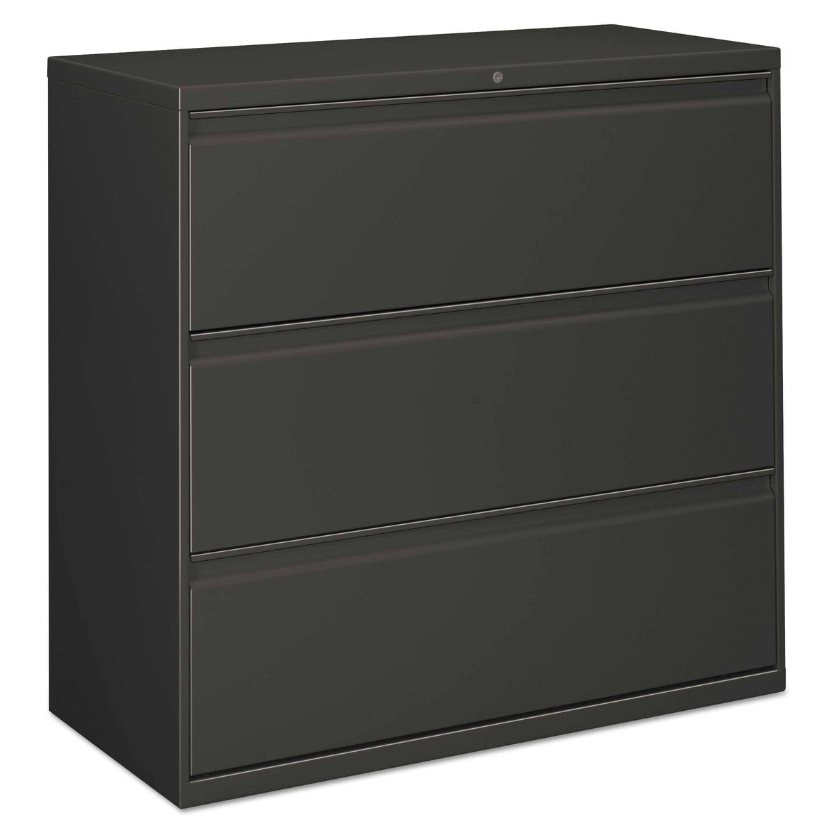 Three-Drawer Lateral File Cabinet, Charcoal X325480