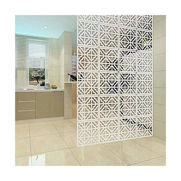 10Pieces Wood-Plastic Hanging Room Divider T52271