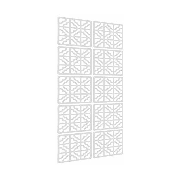 10Pieces Wood-Plastic Hanging Room Divider T52271