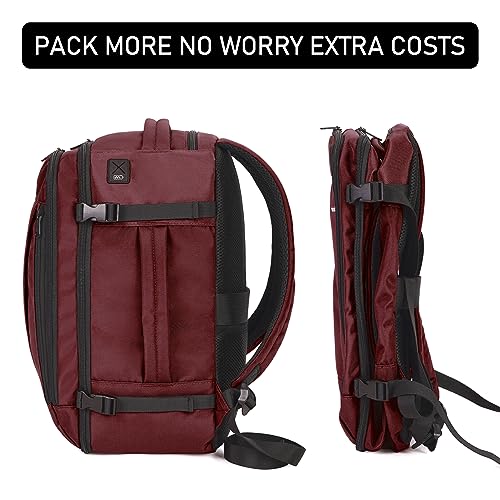 Pink Travel Backpack 18x14x8 Waterproof with Charging Port Q358048