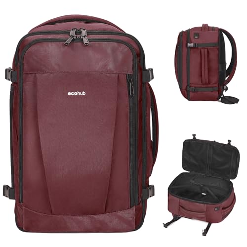 Pink Travel Backpack 18x14x8 Waterproof with Charging Port Q358048