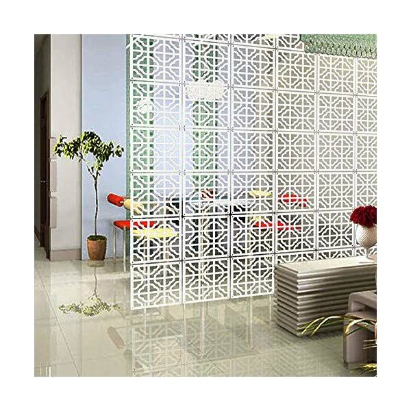 10Pieces Wood-Plastic Hanging Room Divider T52271