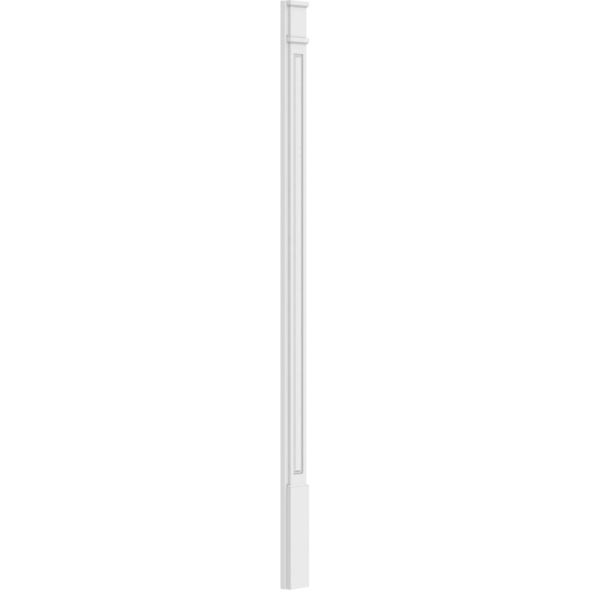 PVC Raised Panel Pilaster with Decorative Capital & Base (Pair) F574228