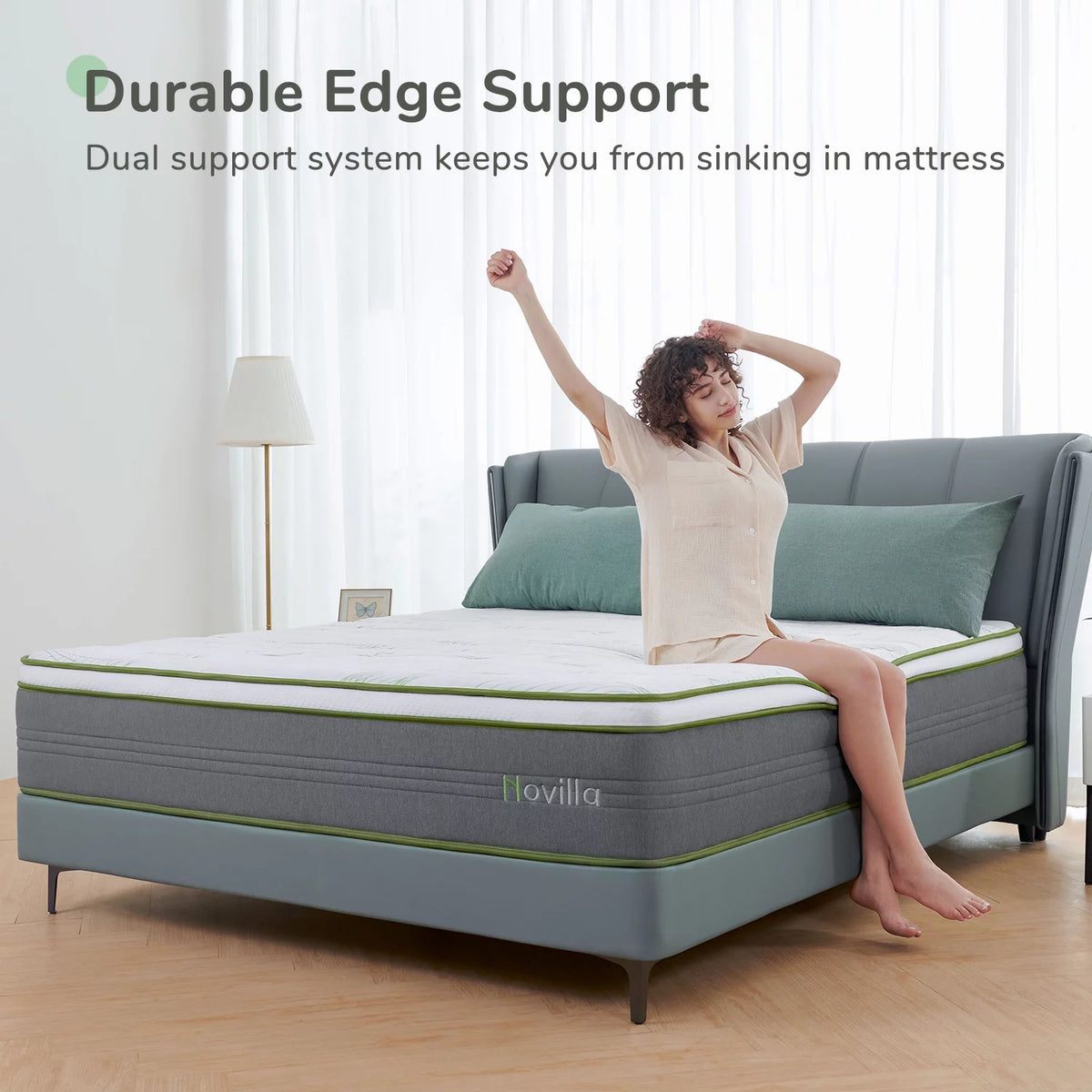 10" Memory Foam Pocket Spring Hybrid Mattress California King Size P24449