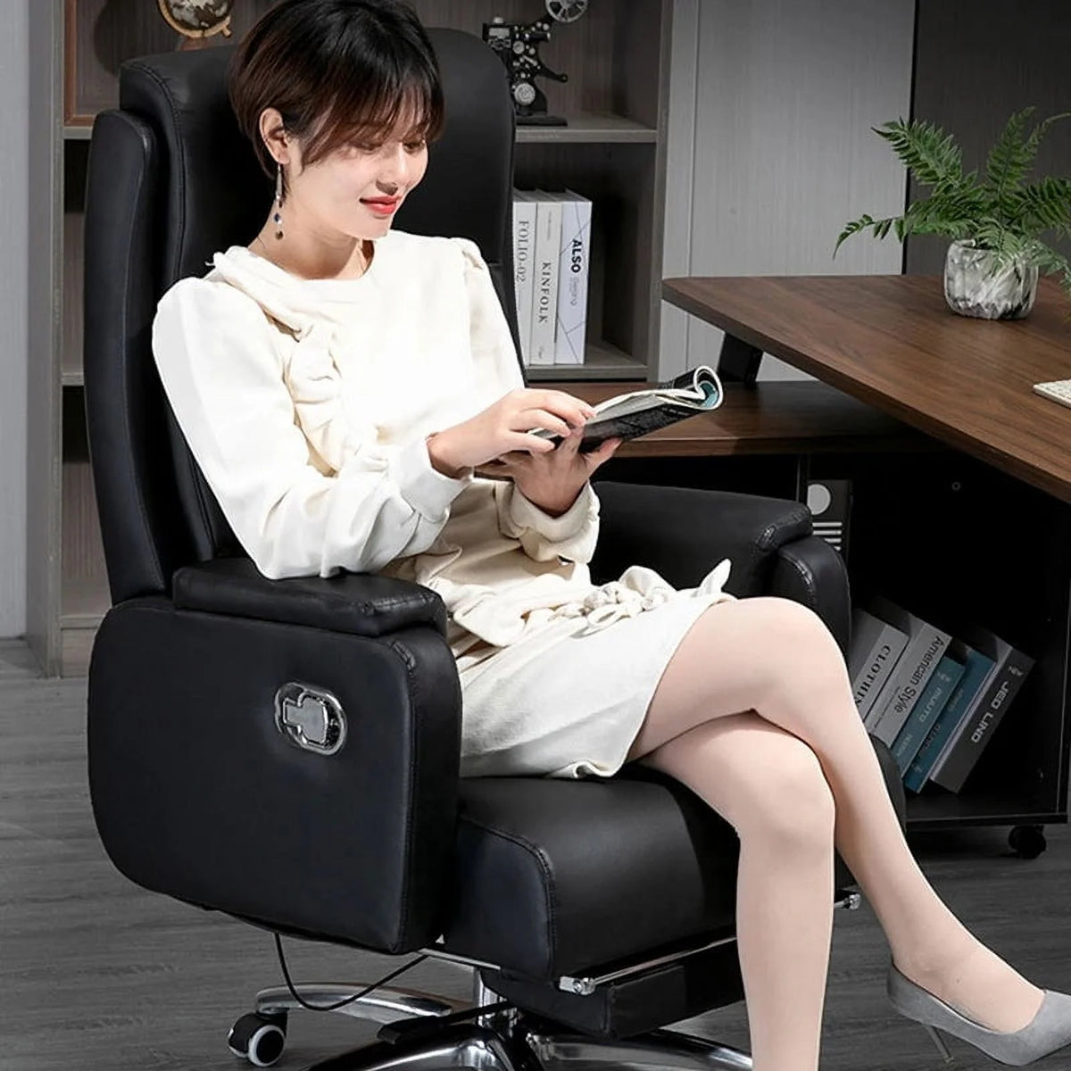 Swivel Leather Executive Office Chairs G79165