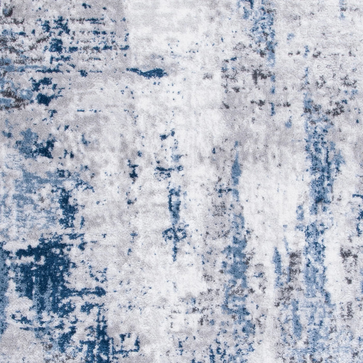 Grey/Light Blue Distressed Marble Area Rug M7341